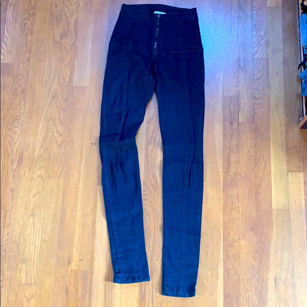 Prairie Underground girdle leggings blue denim S